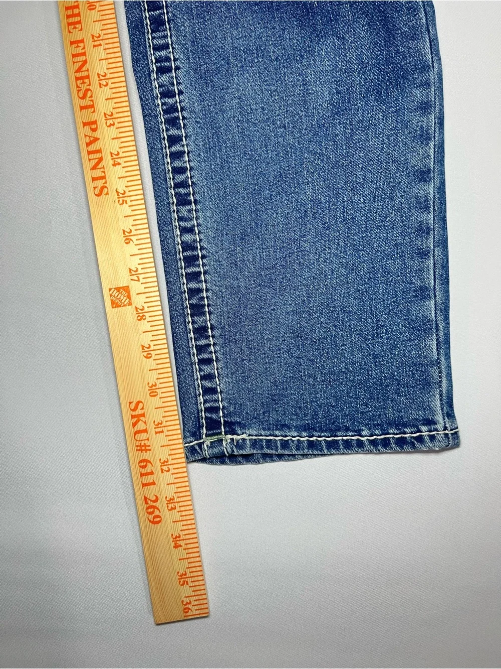 True Religion Geno Big T Flap Slim Jeans Men’s 32x32 Medium Spiced Orchard Wash